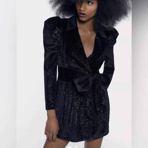 Zara Dresses & Skirts - Zara cocktail dress long sleeve women’s size XS